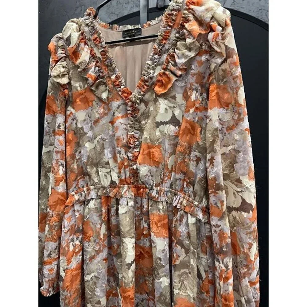 Anthropologie Current Air Ruffle Layered Mini Dress - Picture 2 of 5